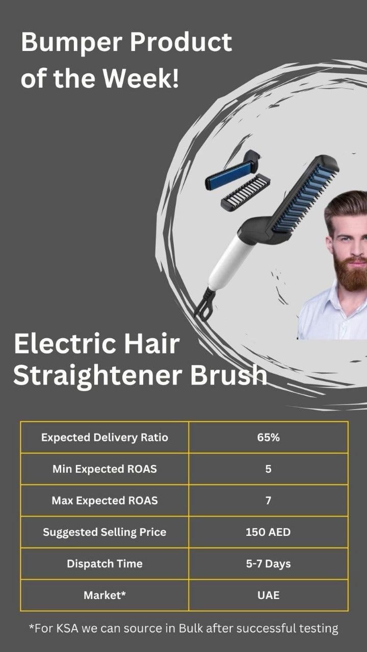 Electric Hair Straightener Brush