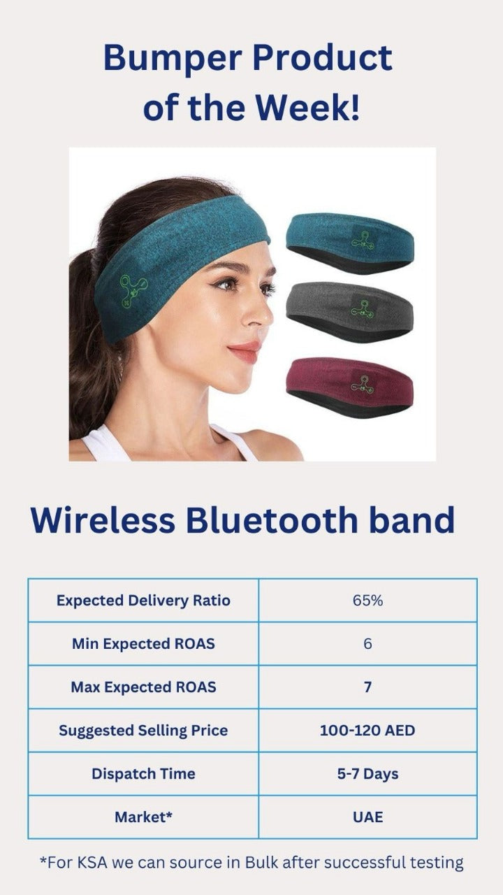 Wireless Bluetooth 5.0 Sports Headband