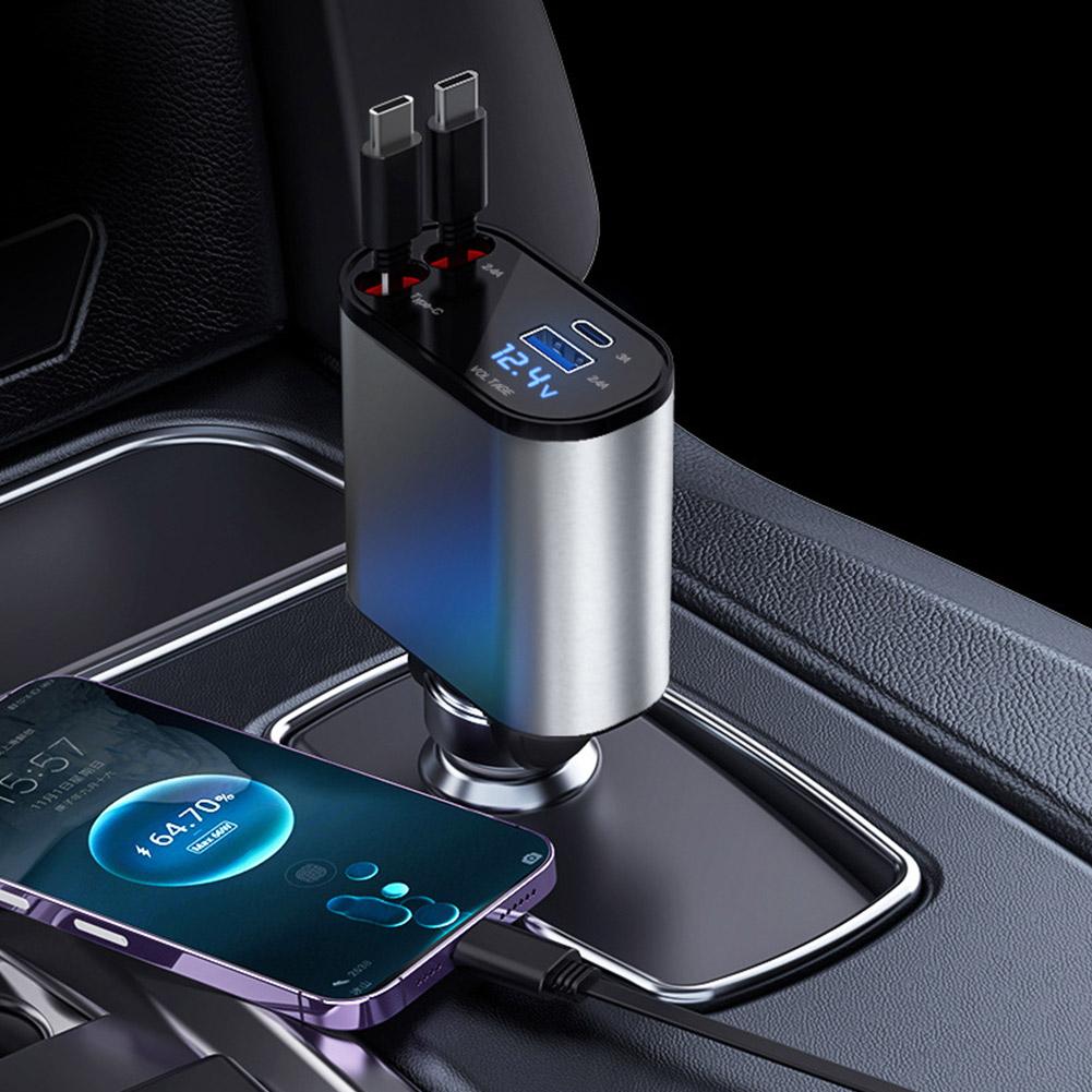 Car Charger Retractable 4 in 1