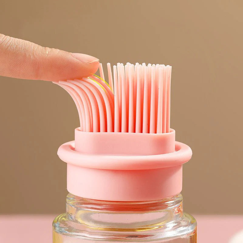Portable Oil Bottle with Silicon Brush